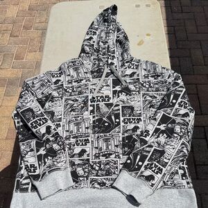 Star Wars / Amazon Essentials Gray Graphic Pullover Hoodie size XXL